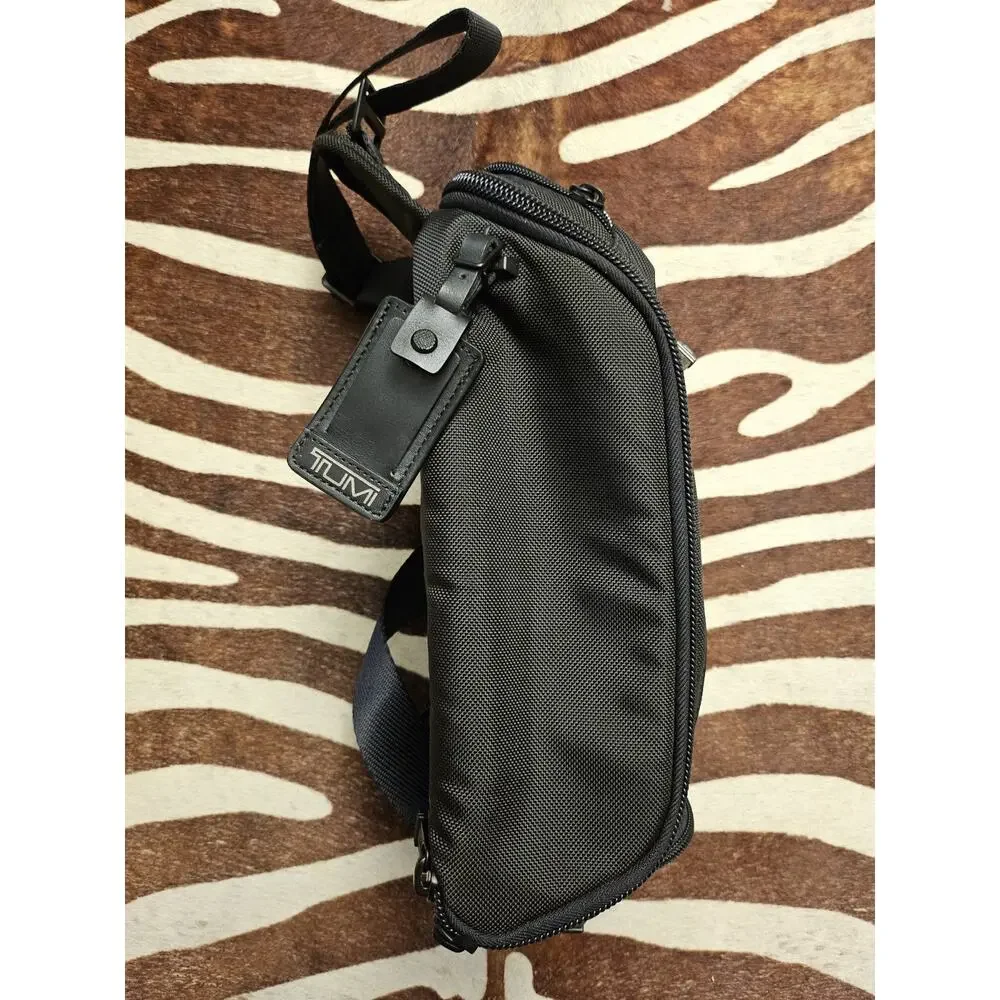 Tumi Alpha Bravo Kelley Chest Pack Sling Bag Black